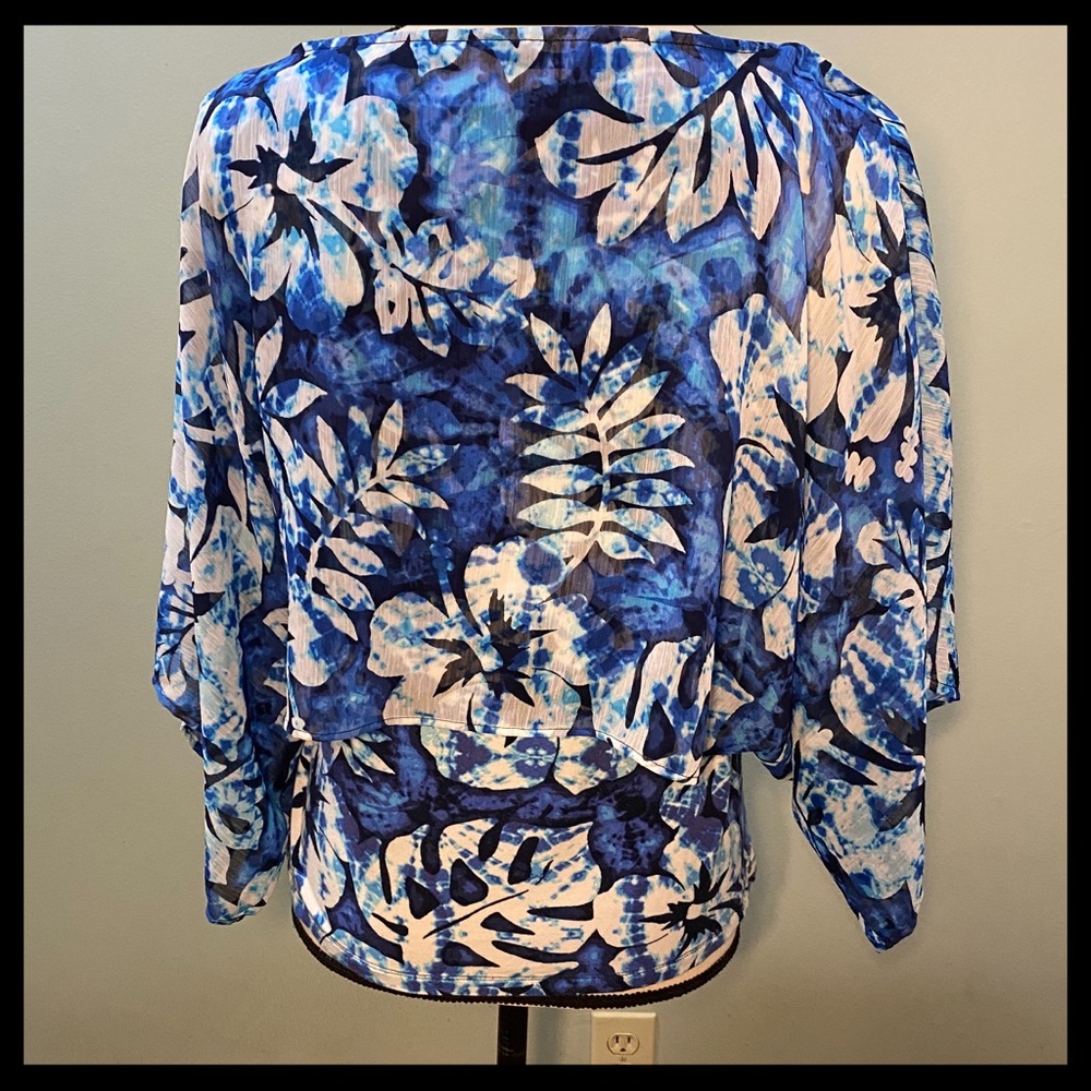 Ruby Road Two Piece Sheer Overlay Island Top - Picture 6 of 8